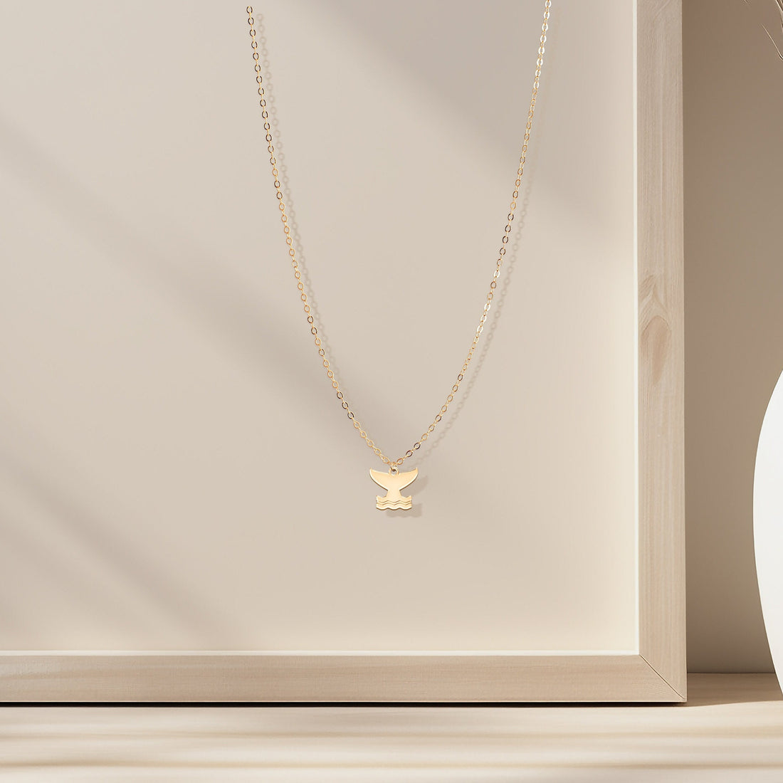 Whale Tail Pendant Necklace