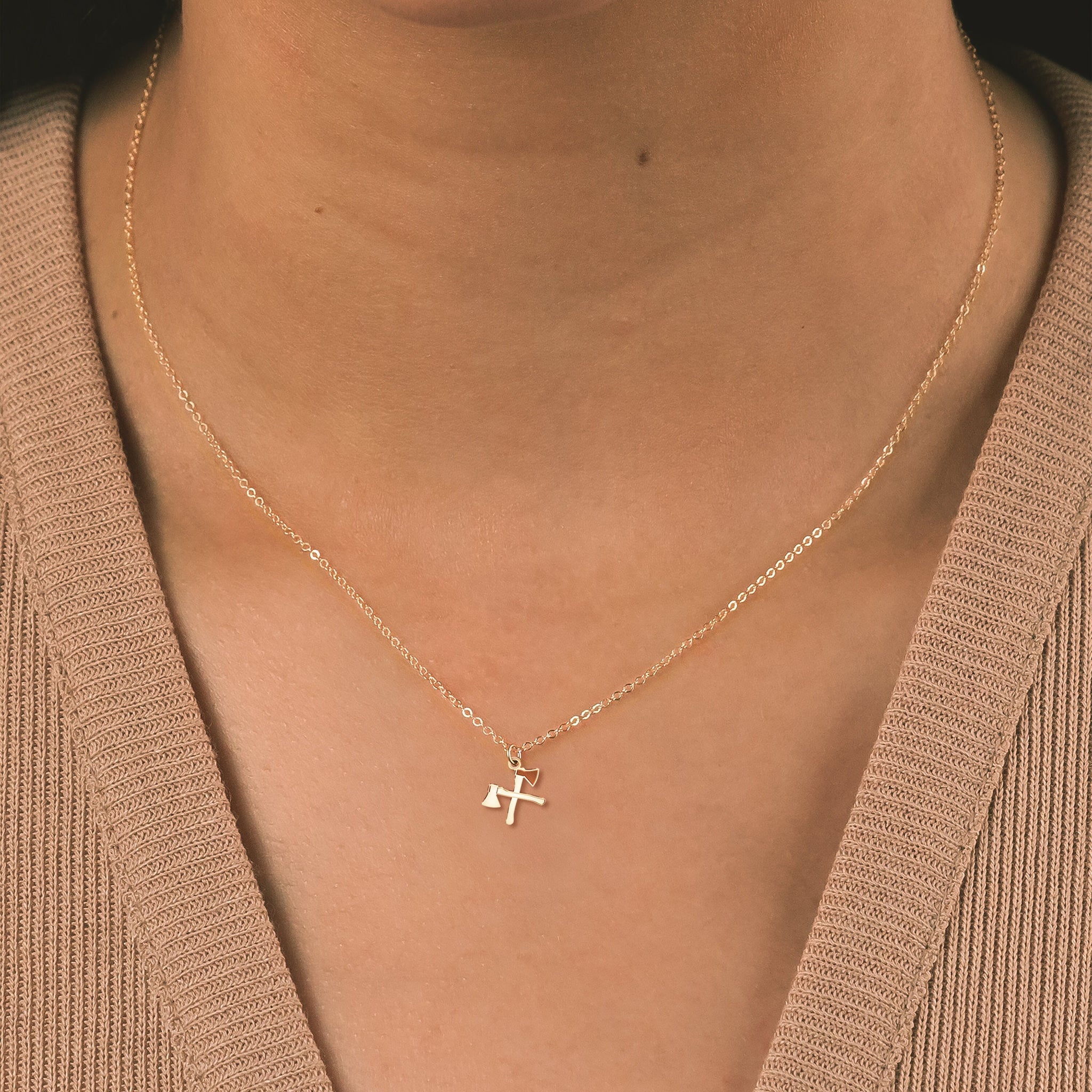 Double Axe Necklace