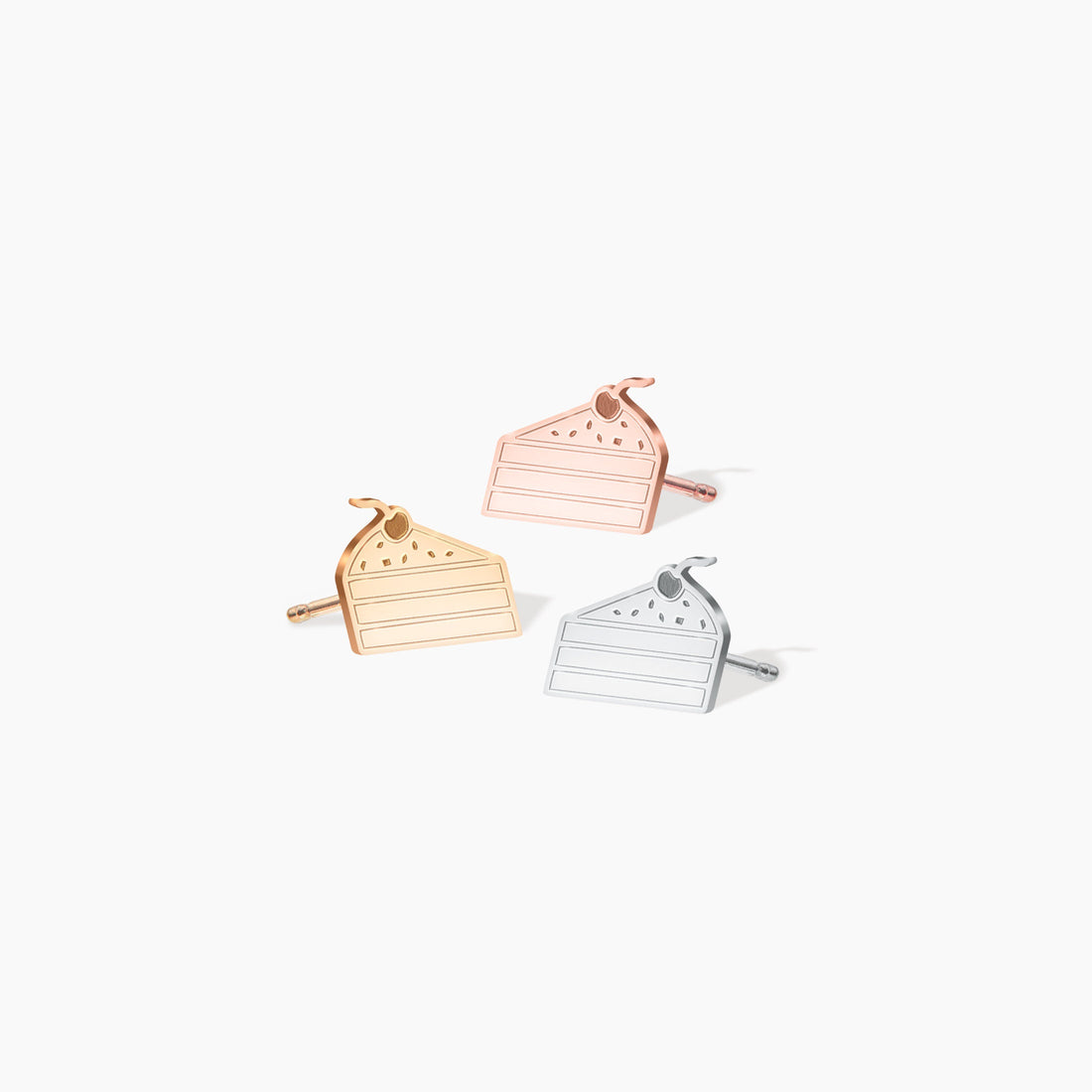 Cake Slice Stud Earrings