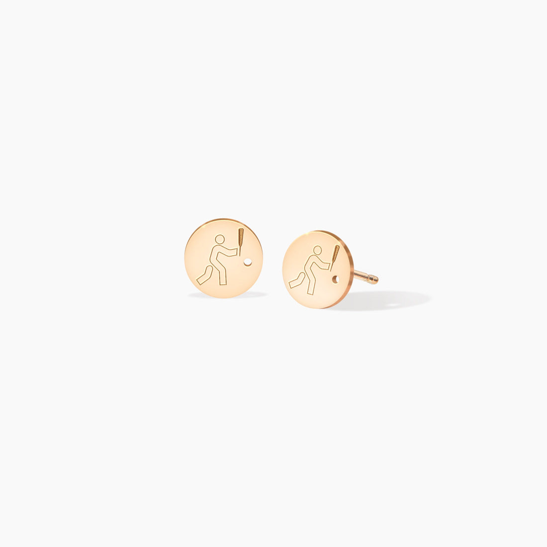 Baseball Player Stud Earrings