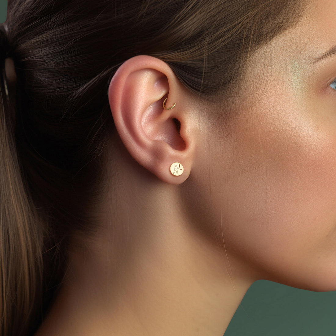 Baseball Player Stud Earrings
