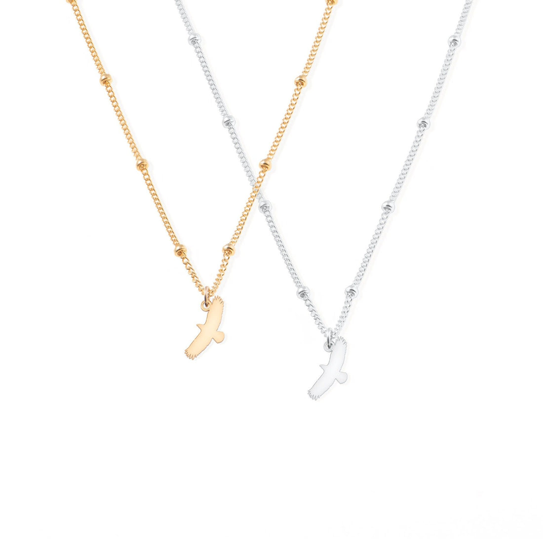 Eagle Pendant Beady Necklace