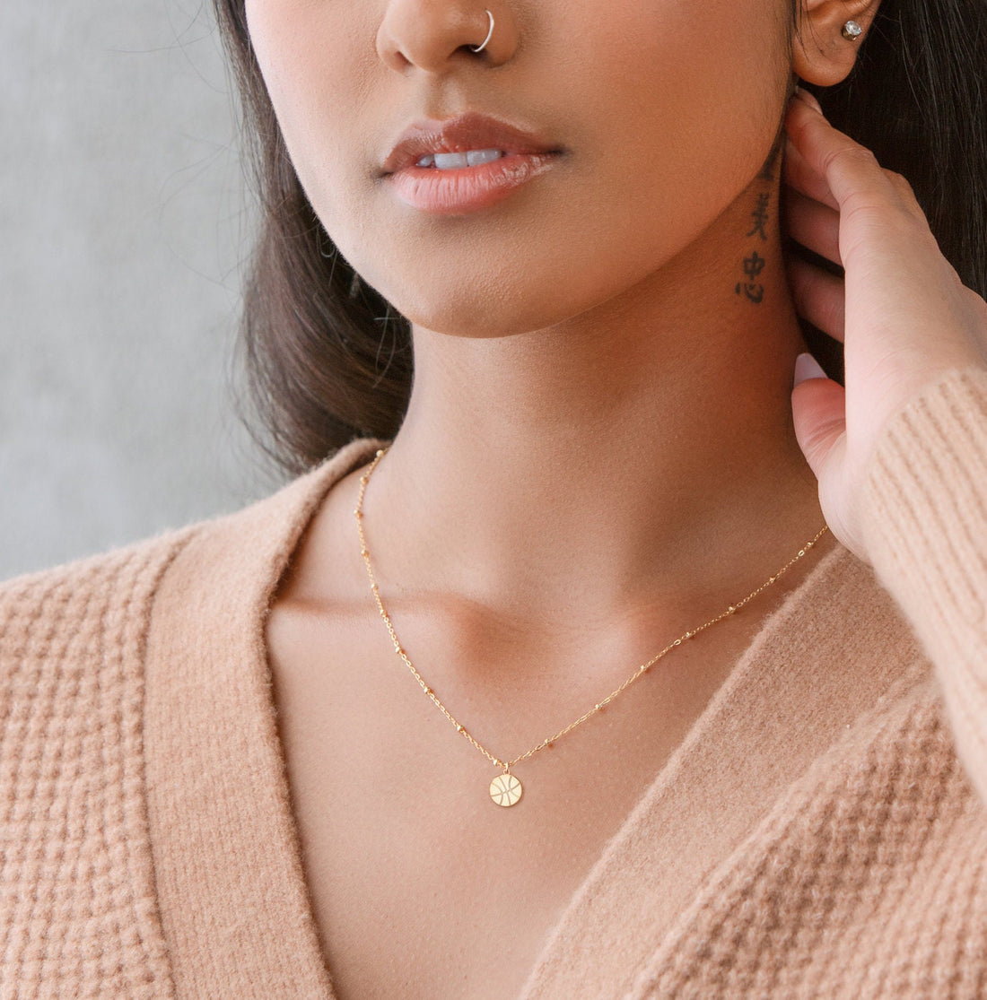 Basketball Beady Necklace