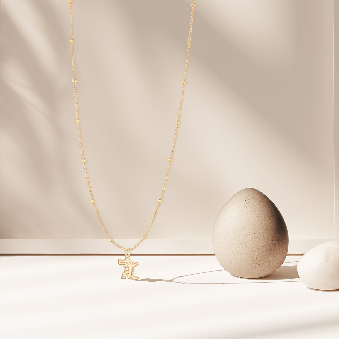 Adorable Alligator Beady Necklace