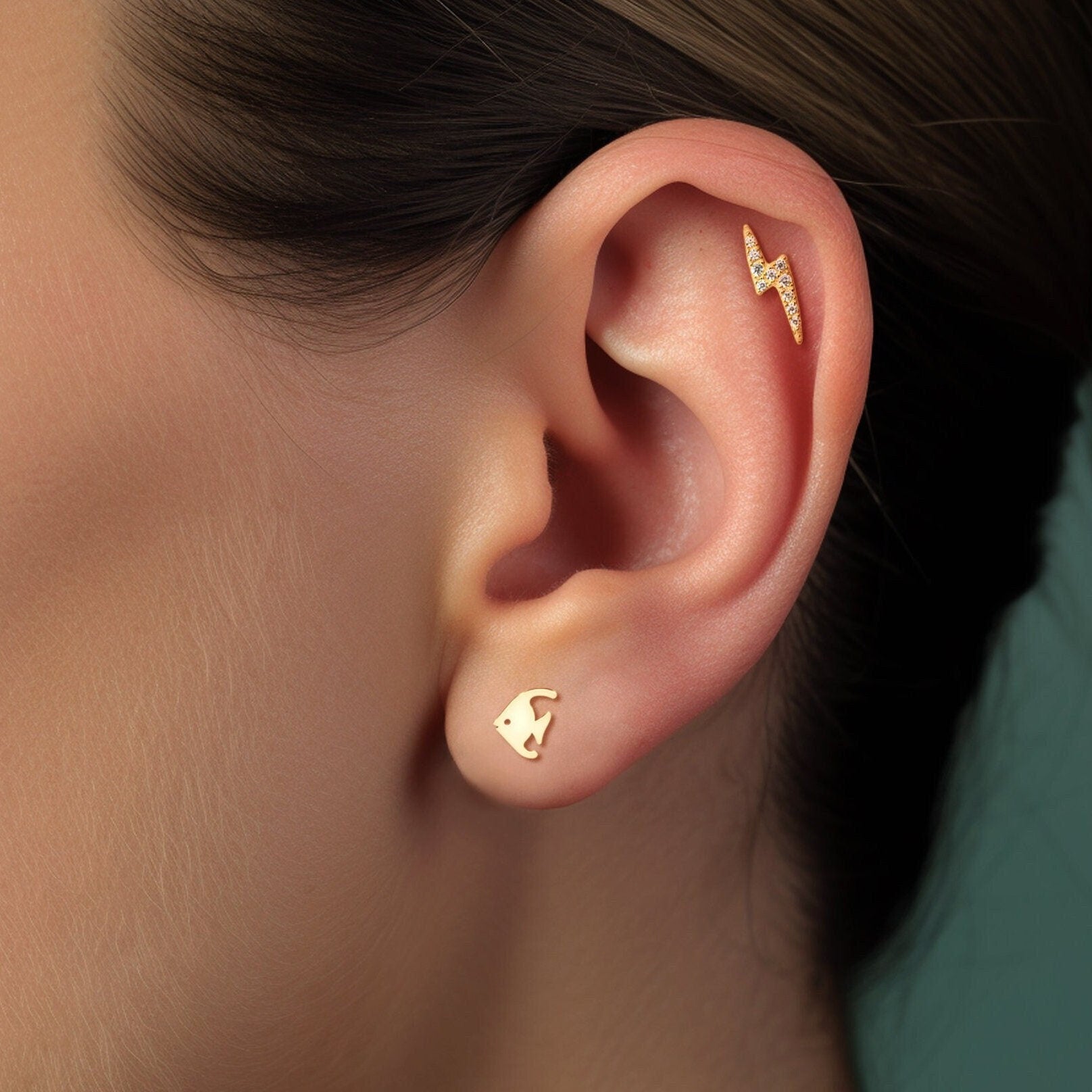 Fish Stud Earrings