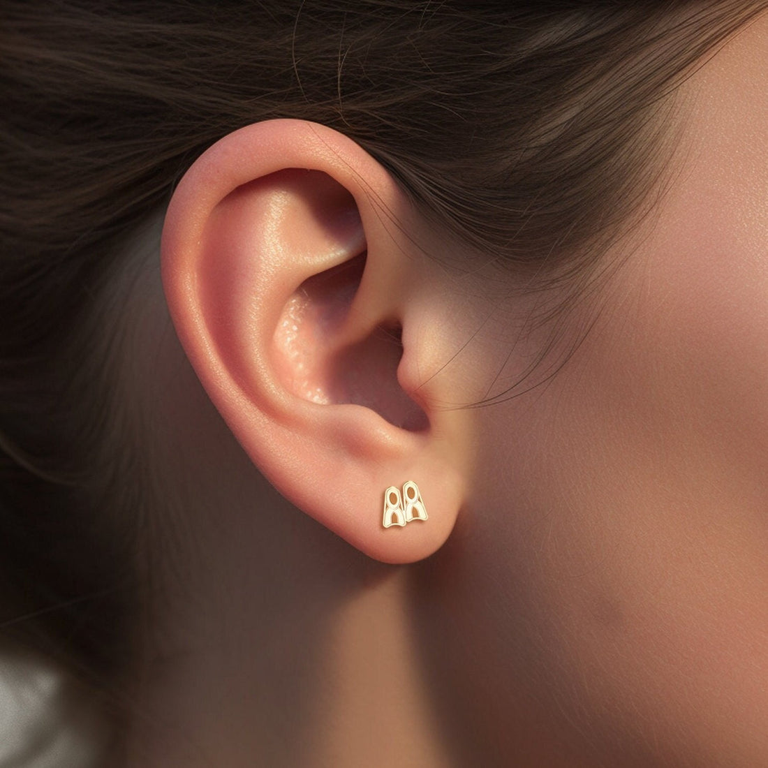 Scuba Flippers Earring
