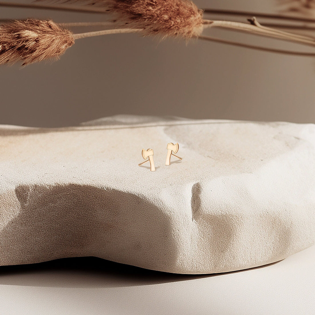 Hatchet Stud Earrings