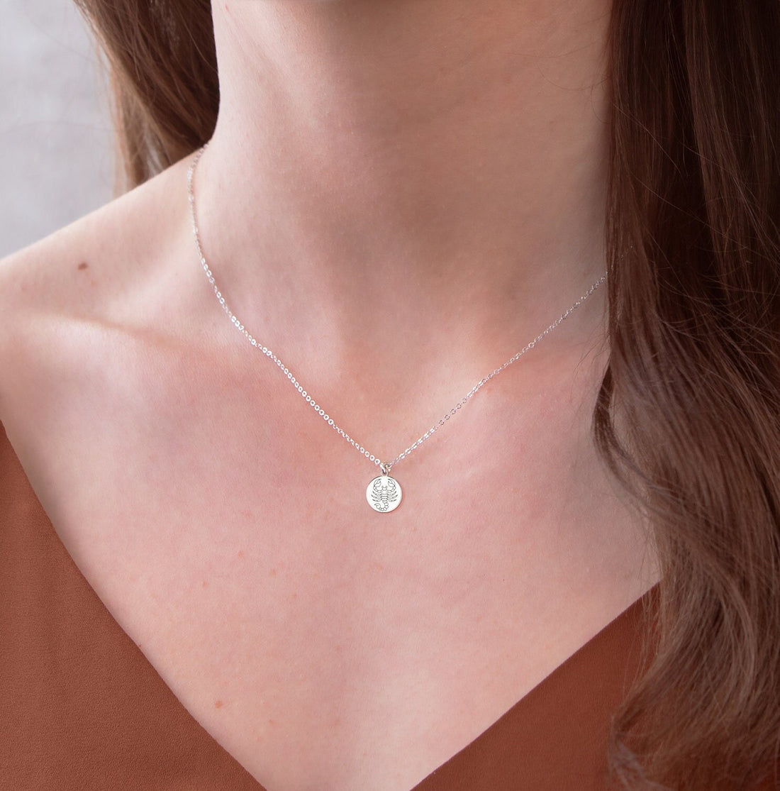 Scorpio Zodiac Pendant Necklace