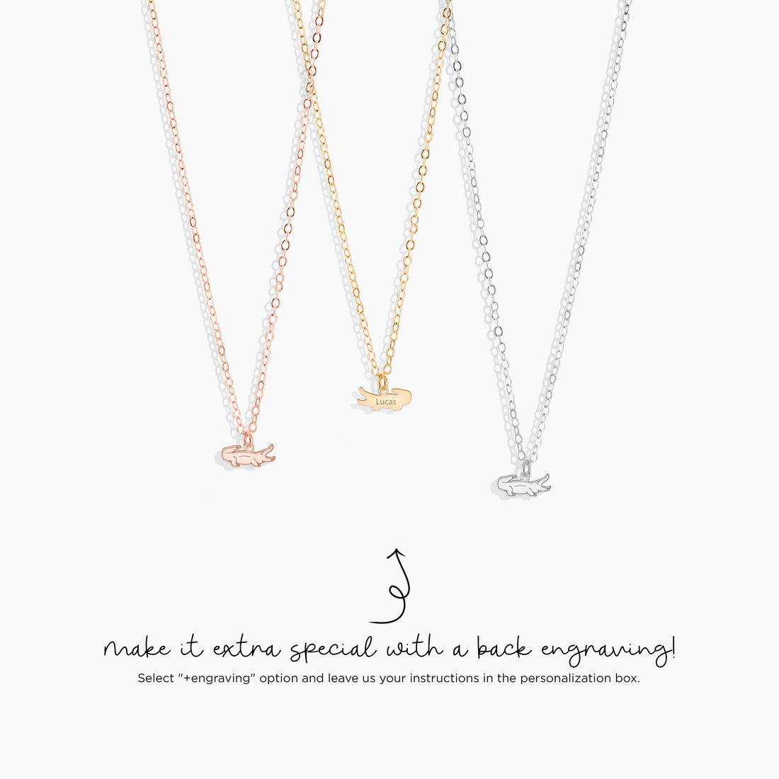 Alligator Pendant Necklace