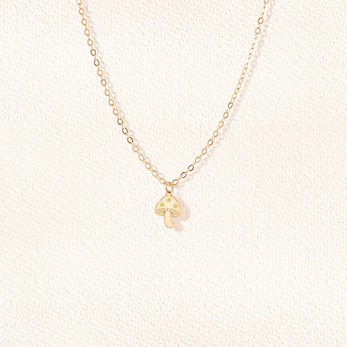 Gem Mushroom Necklace