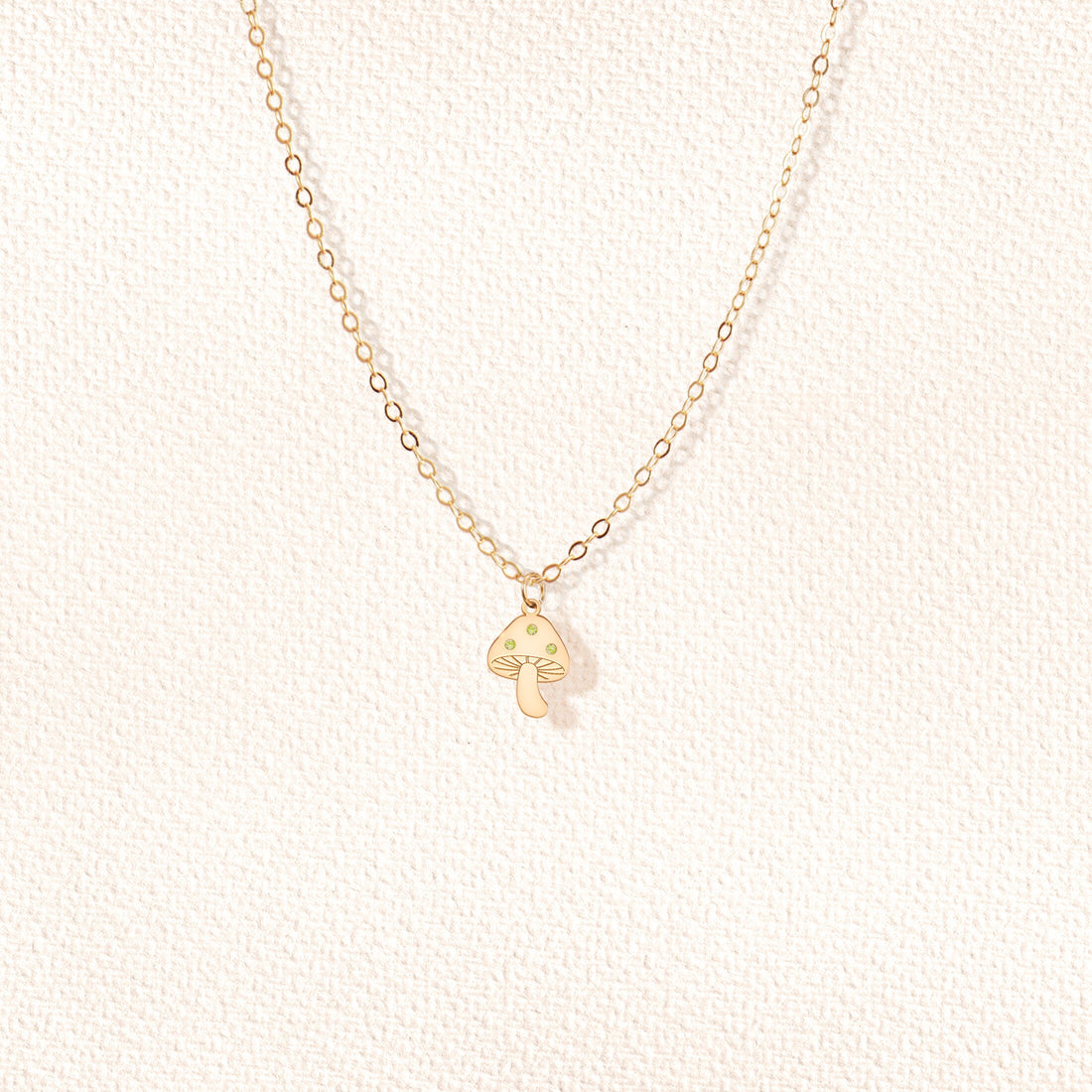 Mushroom Pendant Necklace
