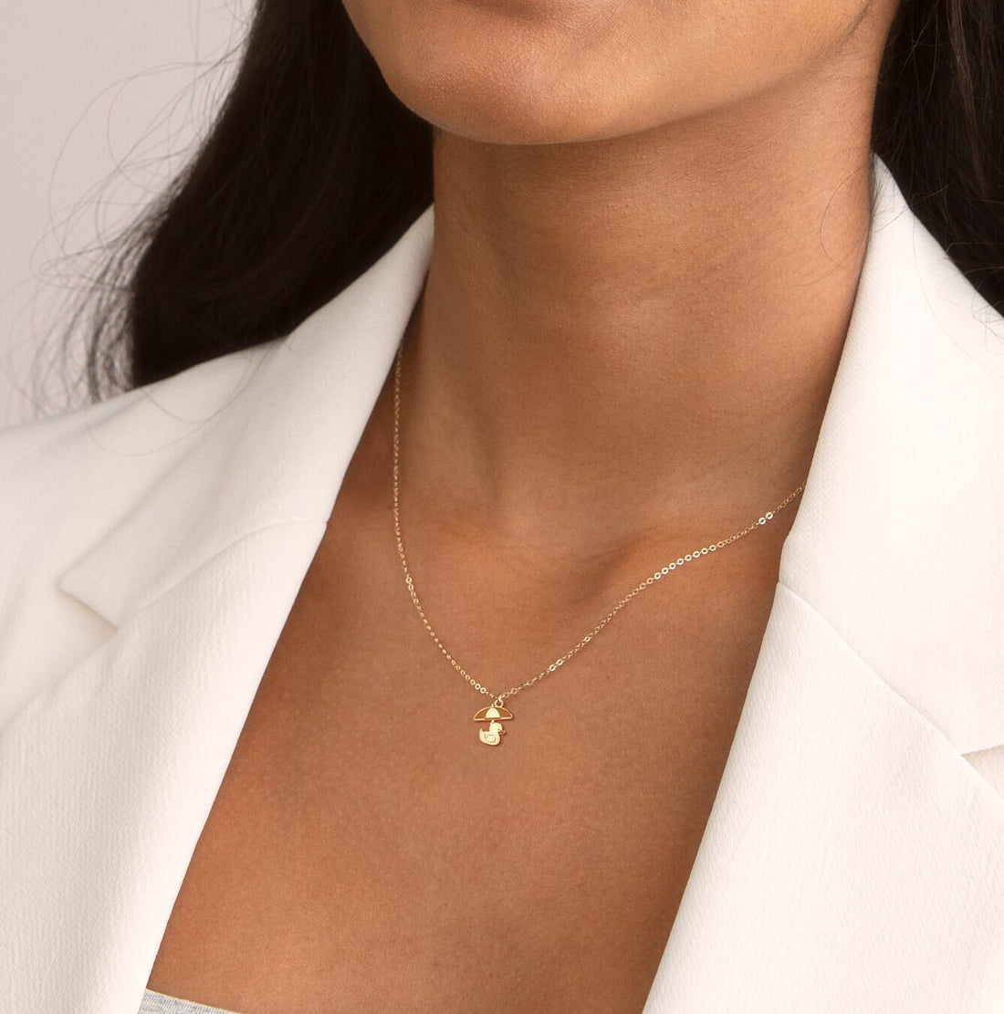 Duck Umbrella Necklace