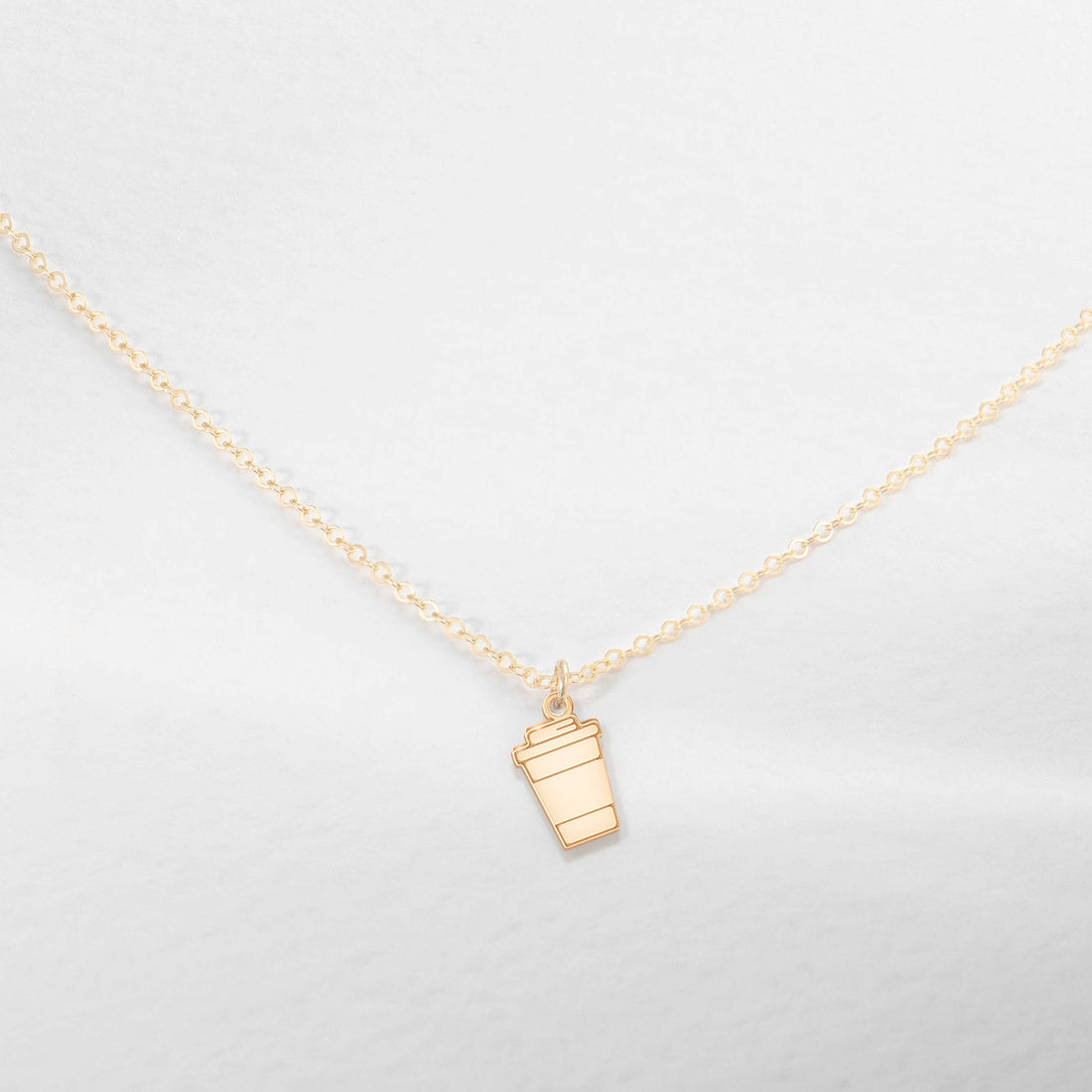 Coffee Cup Pendant Necklace