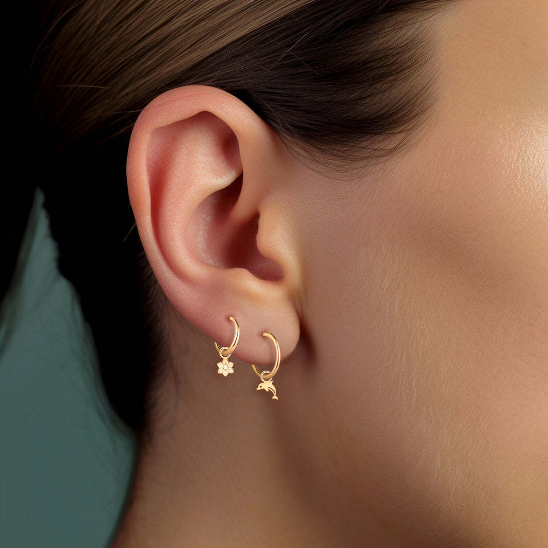 Dolphin Drop Earrings
