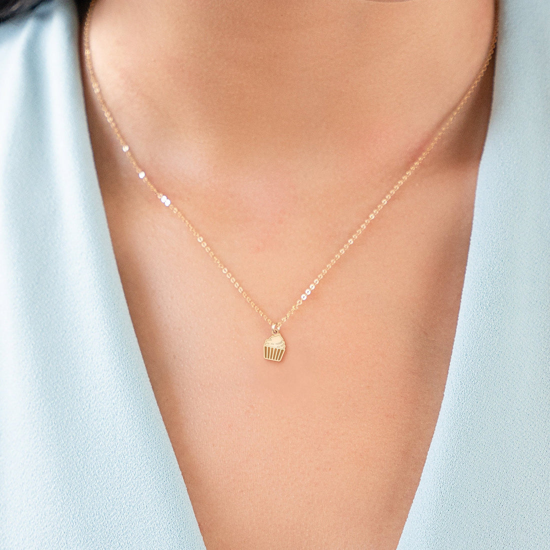 Cupcake Pendant Necklace