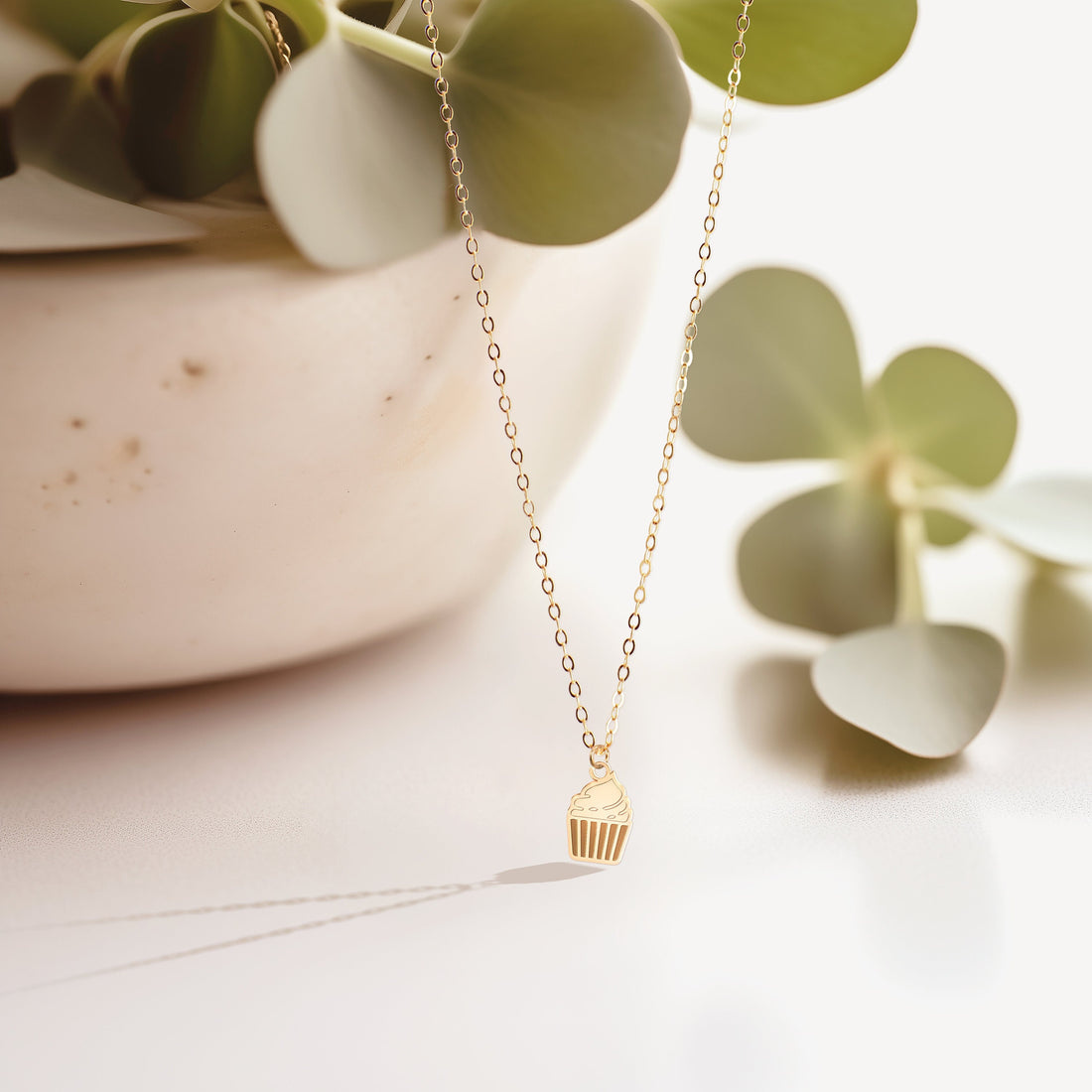 Cupcake Pendant Necklace