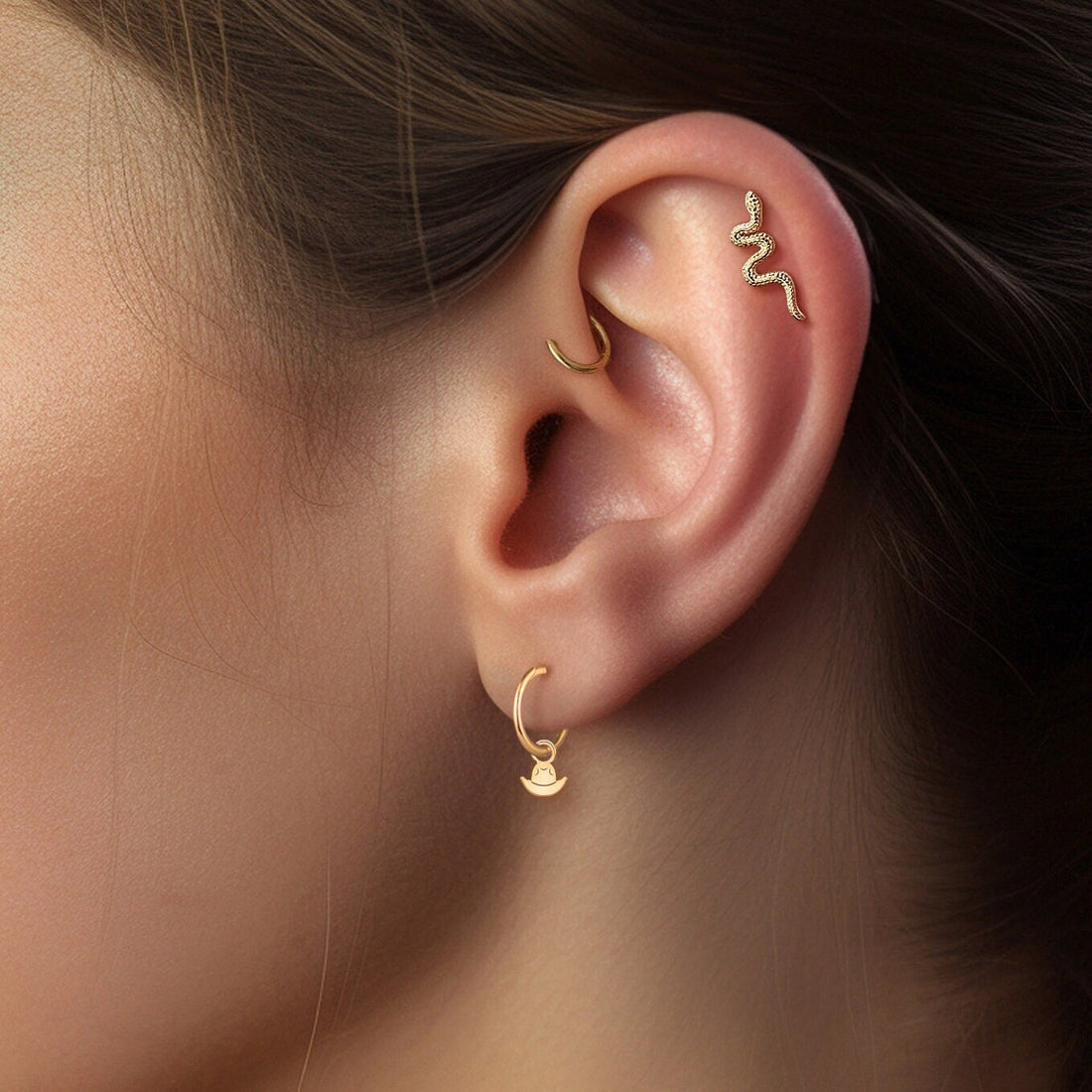 Cowboy Hat Drop Earrings