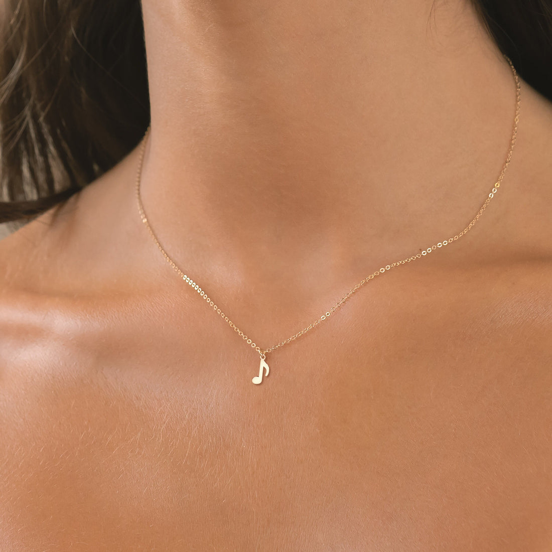 Music Note Pendant Necklace