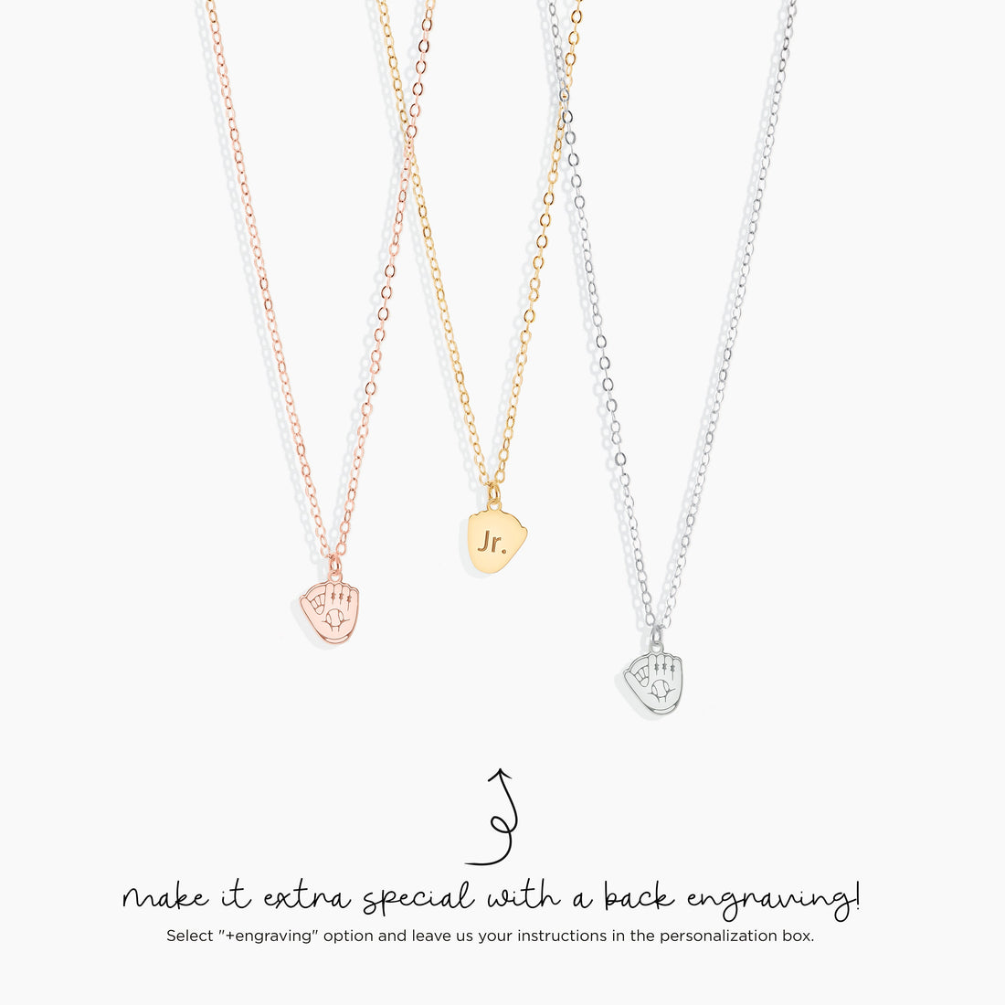 Baseball Glove Pendant Necklace