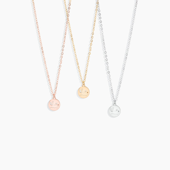 Beach Volleyball Disc Necklace