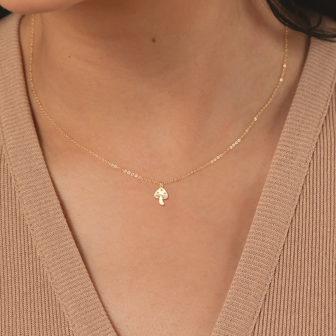 Gem Mushroom Necklace