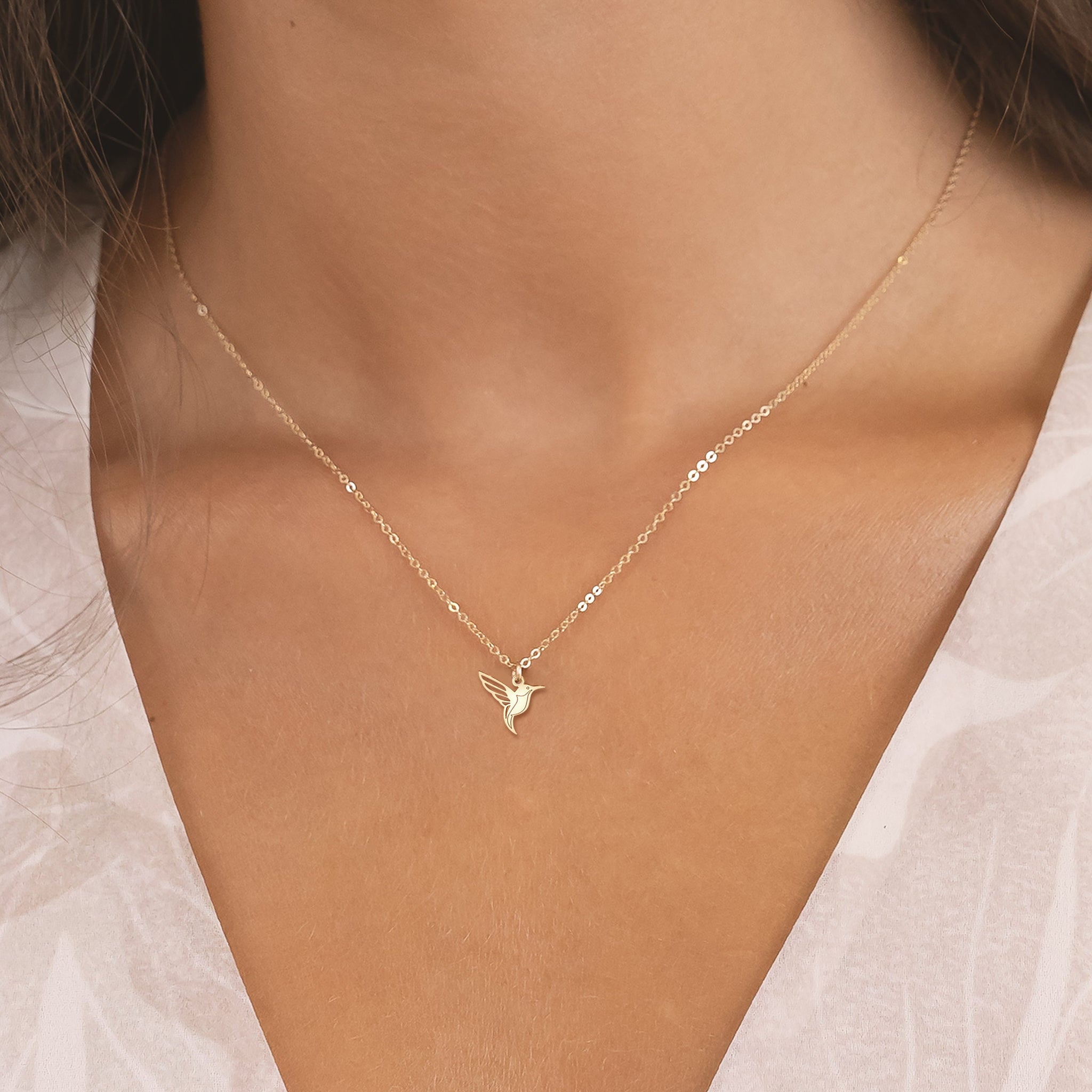 Hummingbird Charm Necklace