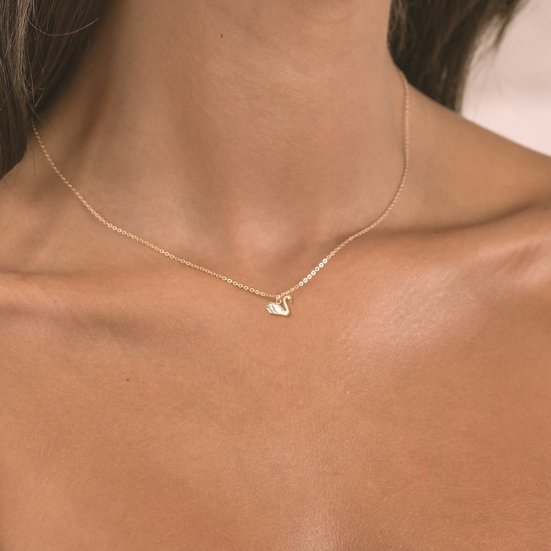 Swan Pendant Necklace