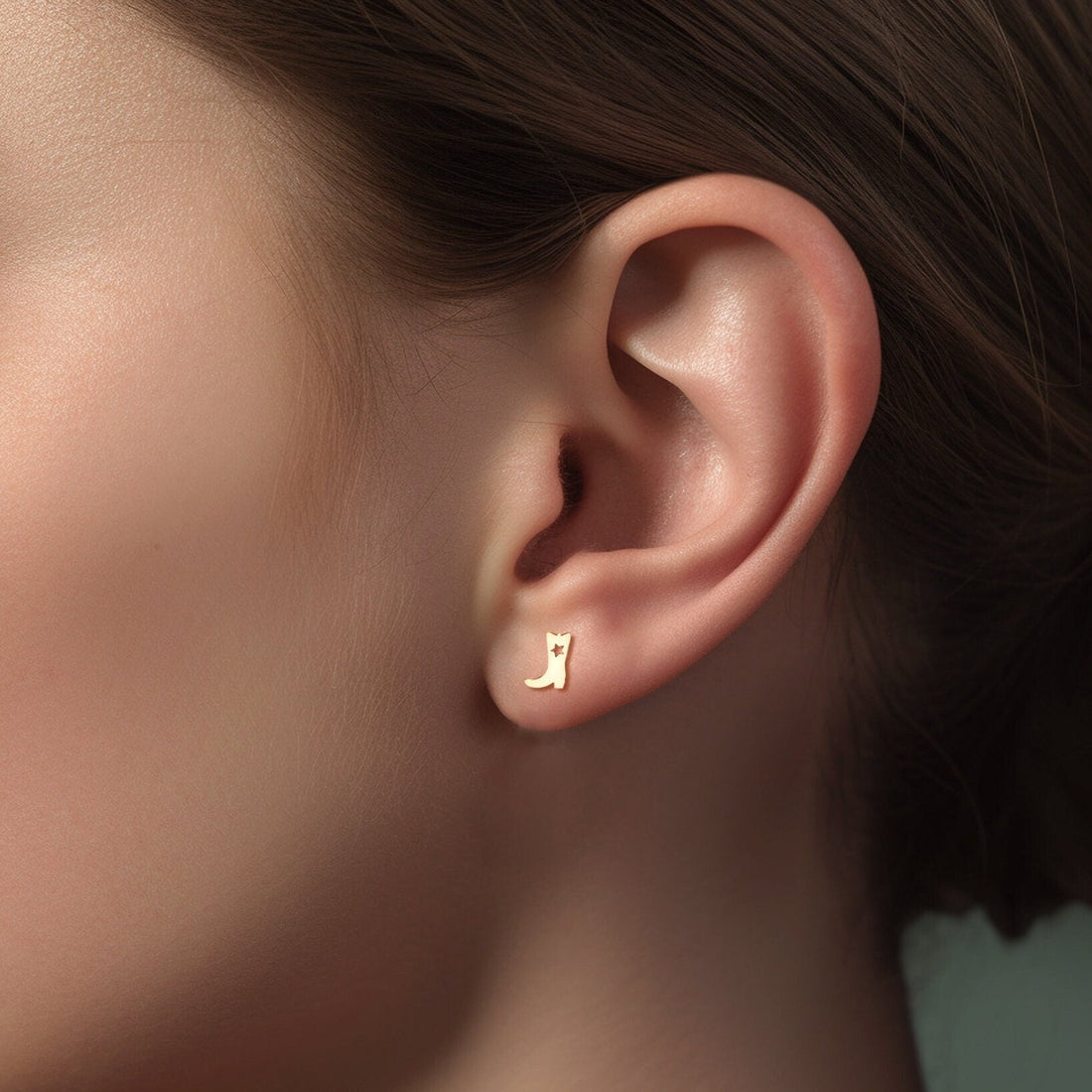 Cowgirl Boot Stud Earrings