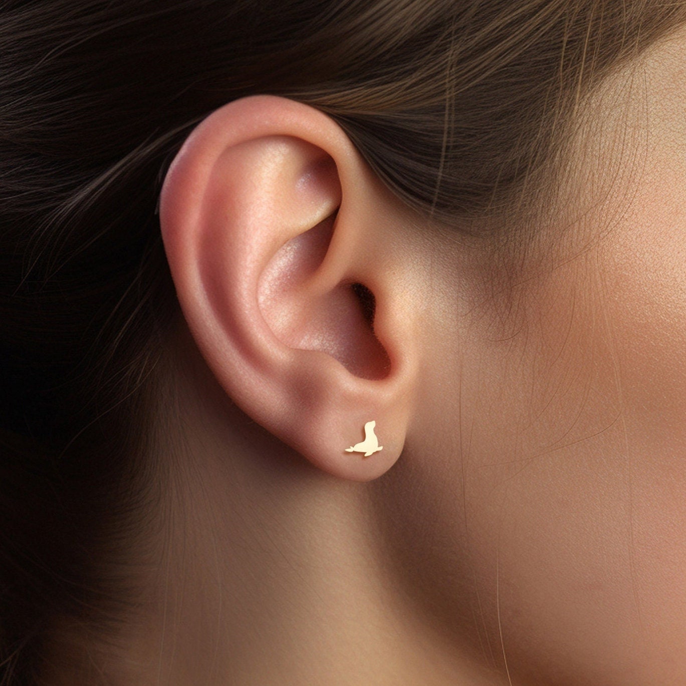 Seal Marine Earring