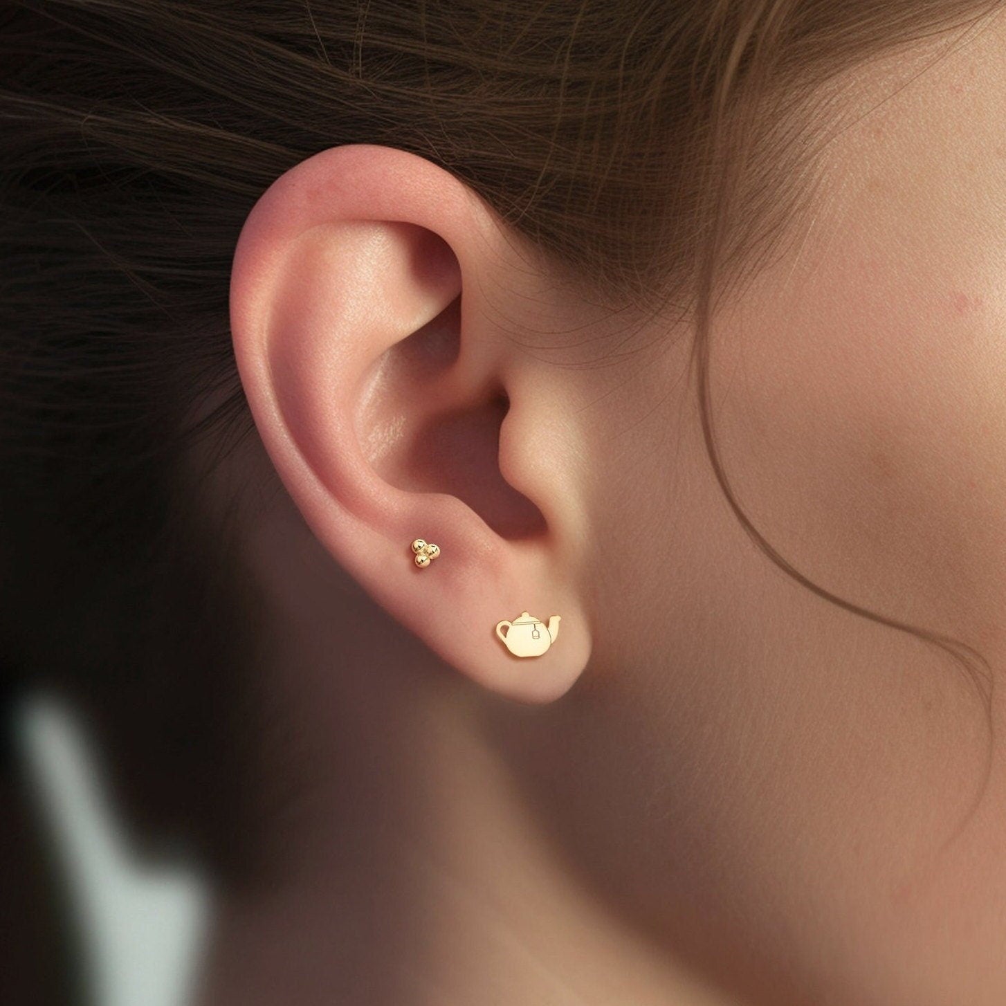Teapot Earrings Tea