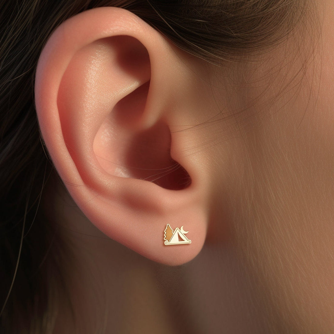 Camping Earrings Tent