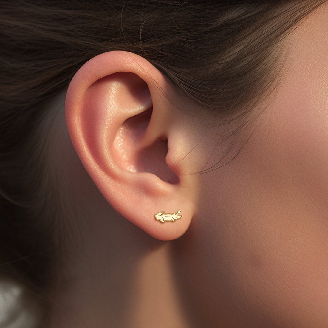 Alligator Earrings Reptile