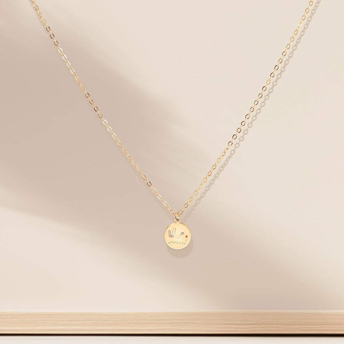 Beach Volleyball Disc Necklace