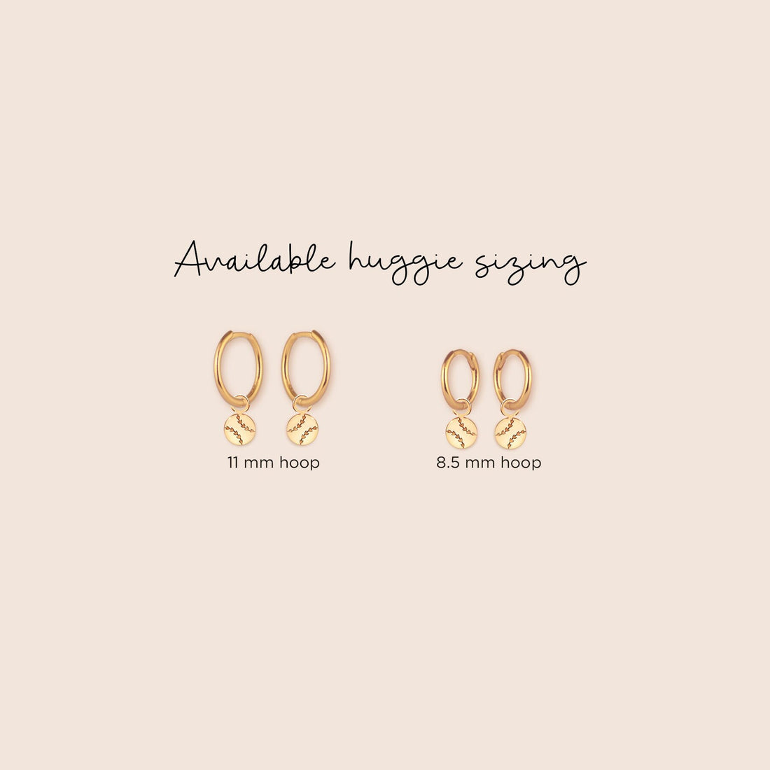 Baseball Charm Huggie Earrings