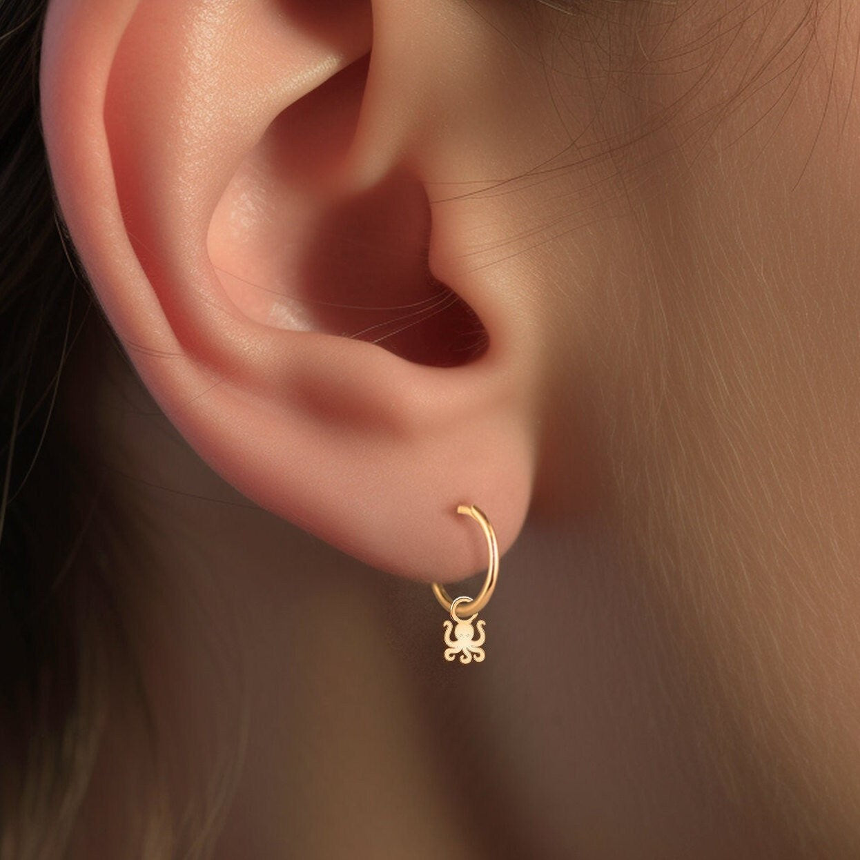 Dainty Octopus Charm