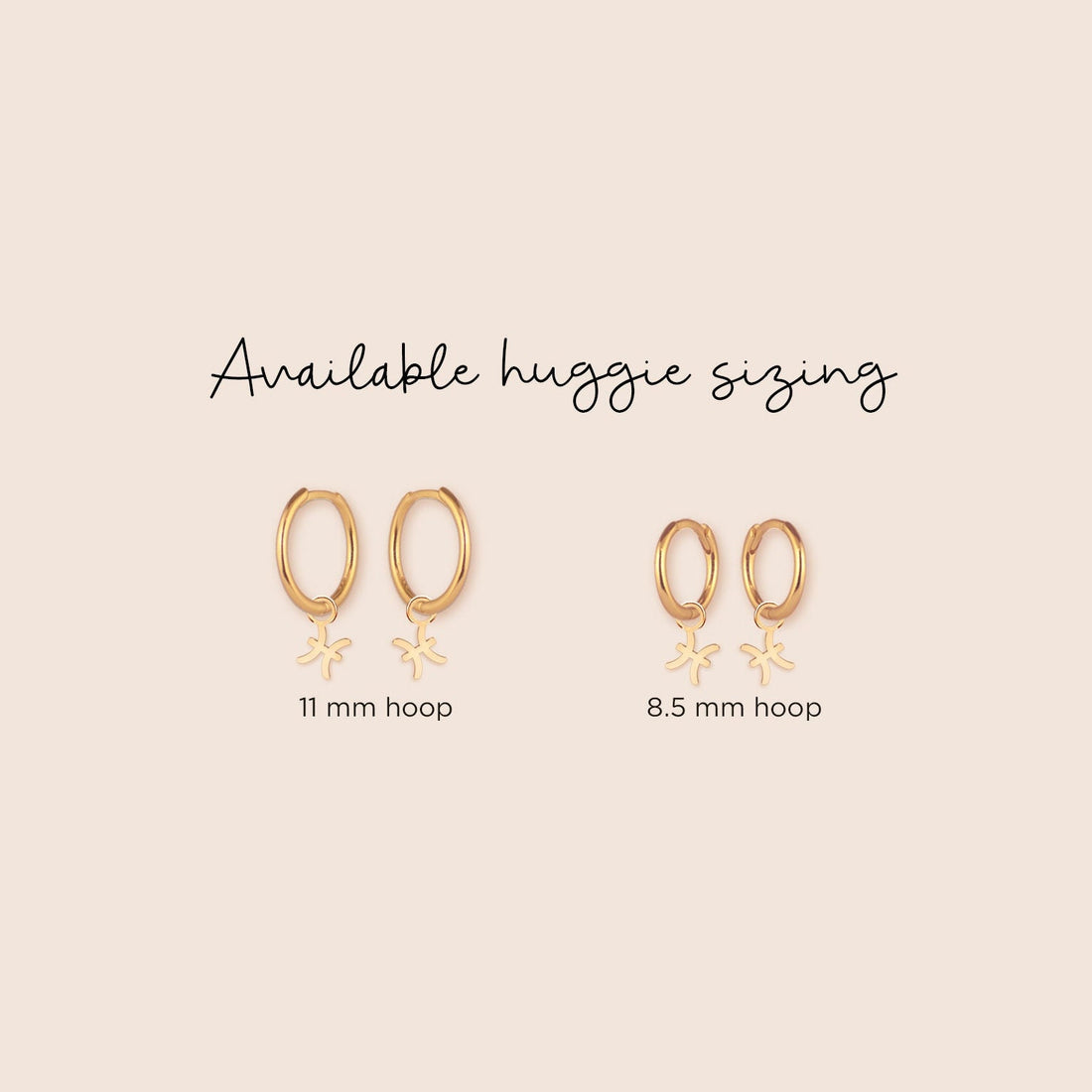 Handcrafted Charm Huggie Hoops