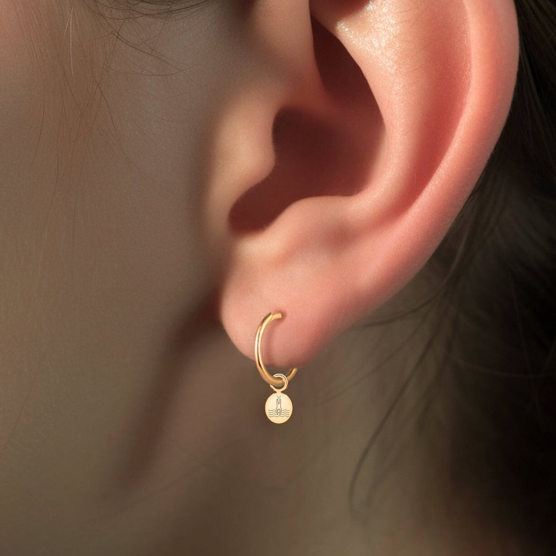 Lighthouse Disc Drop Earrings