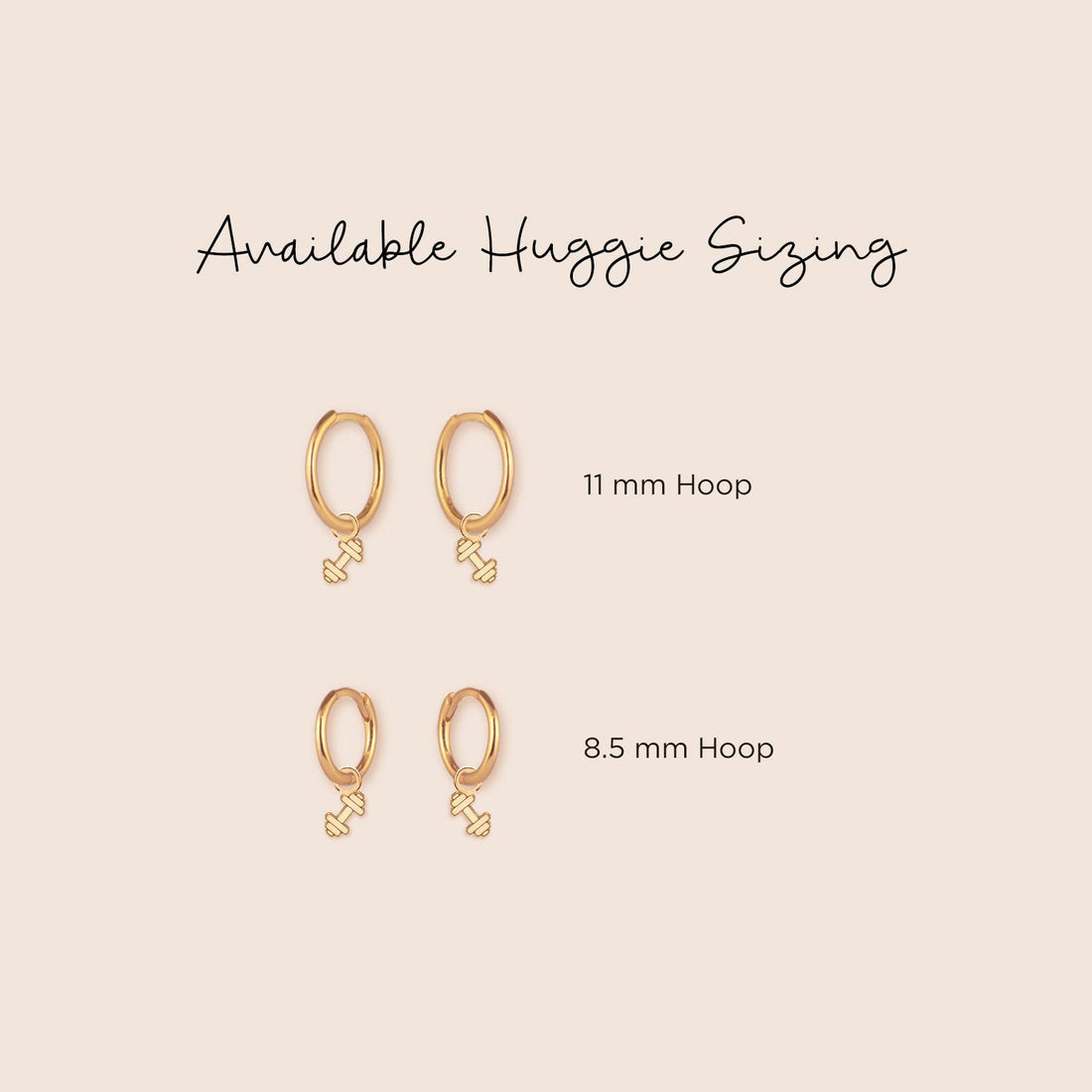 Huggie Earring Charm Huggie Hoops