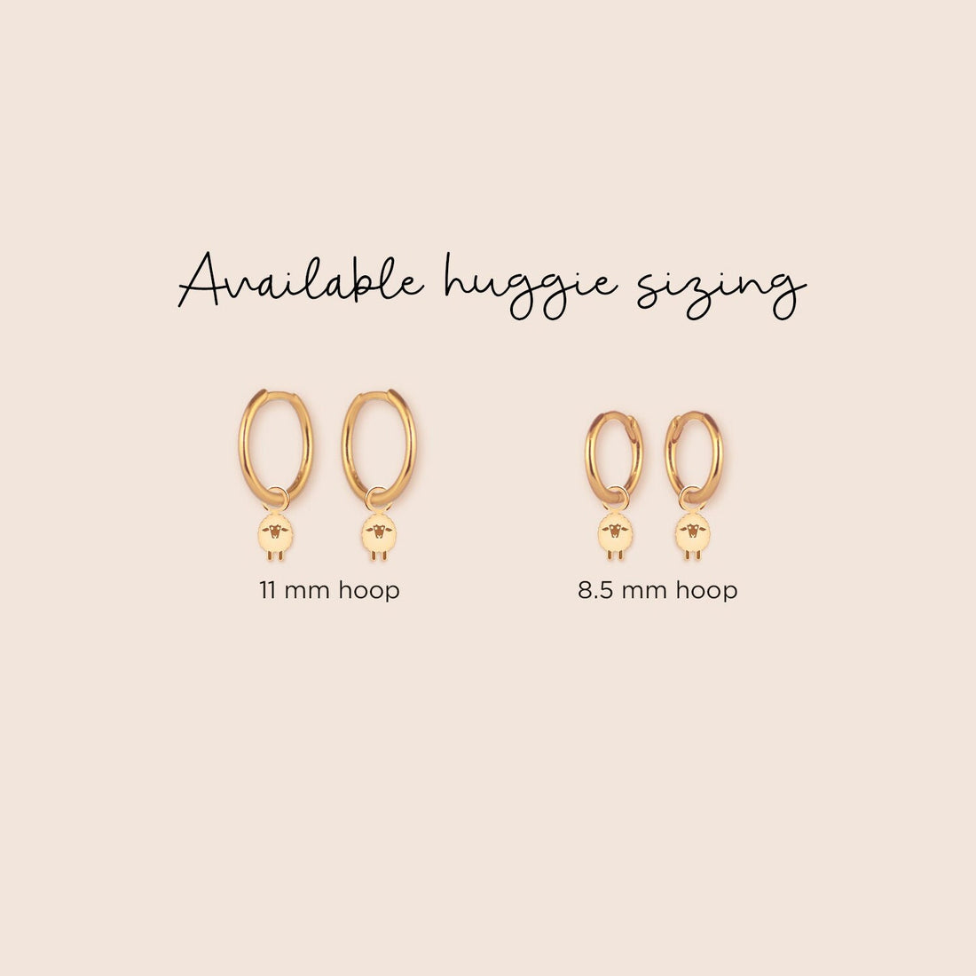 Handcrafted Charm Huggie Hoops