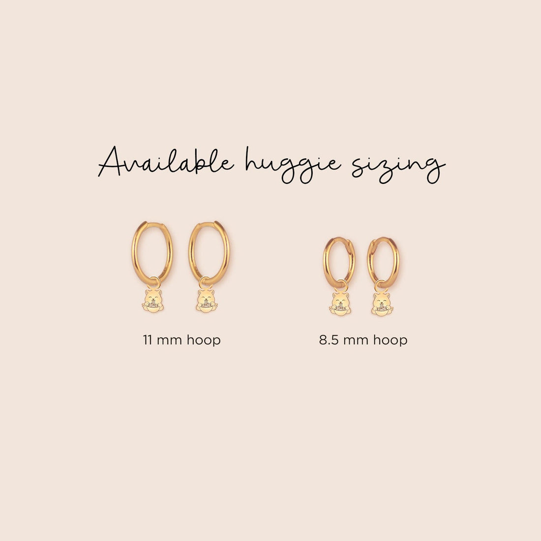 Huggie Earring Charm Huggie Hoops