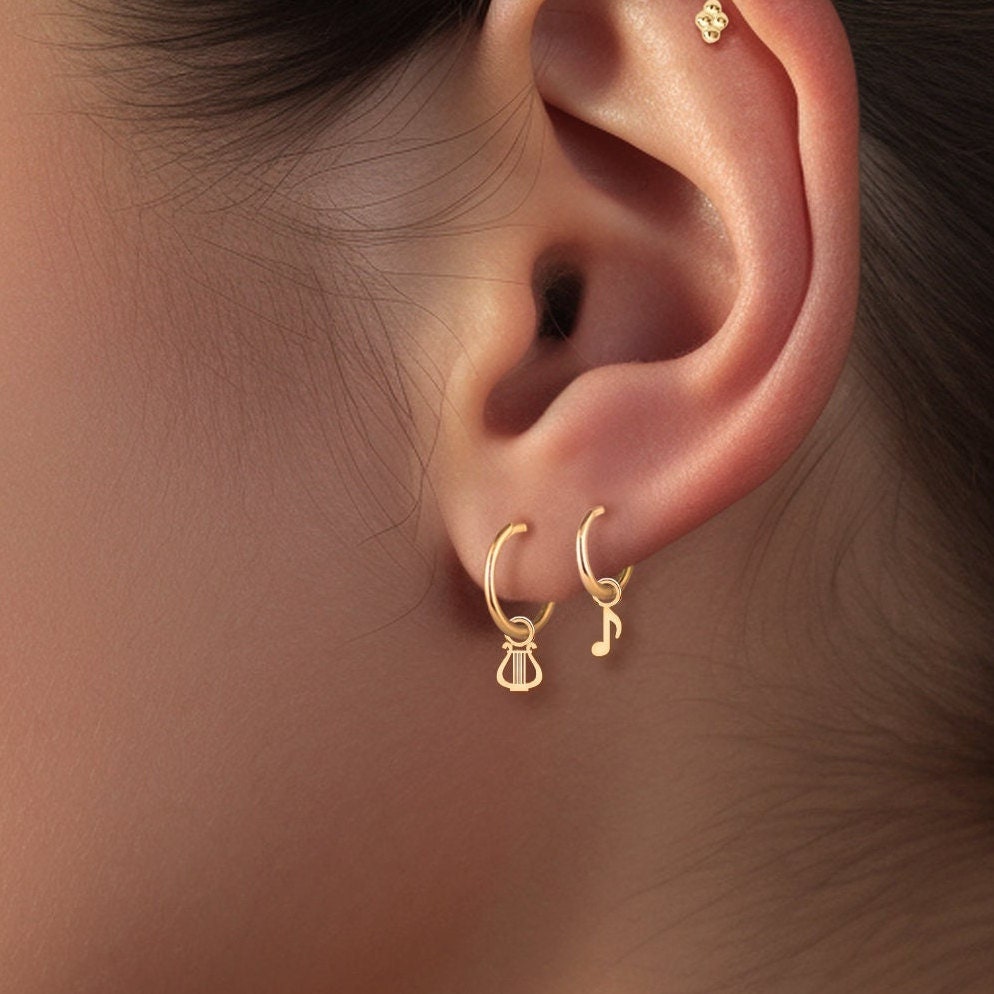 Lyre Harp Charm
