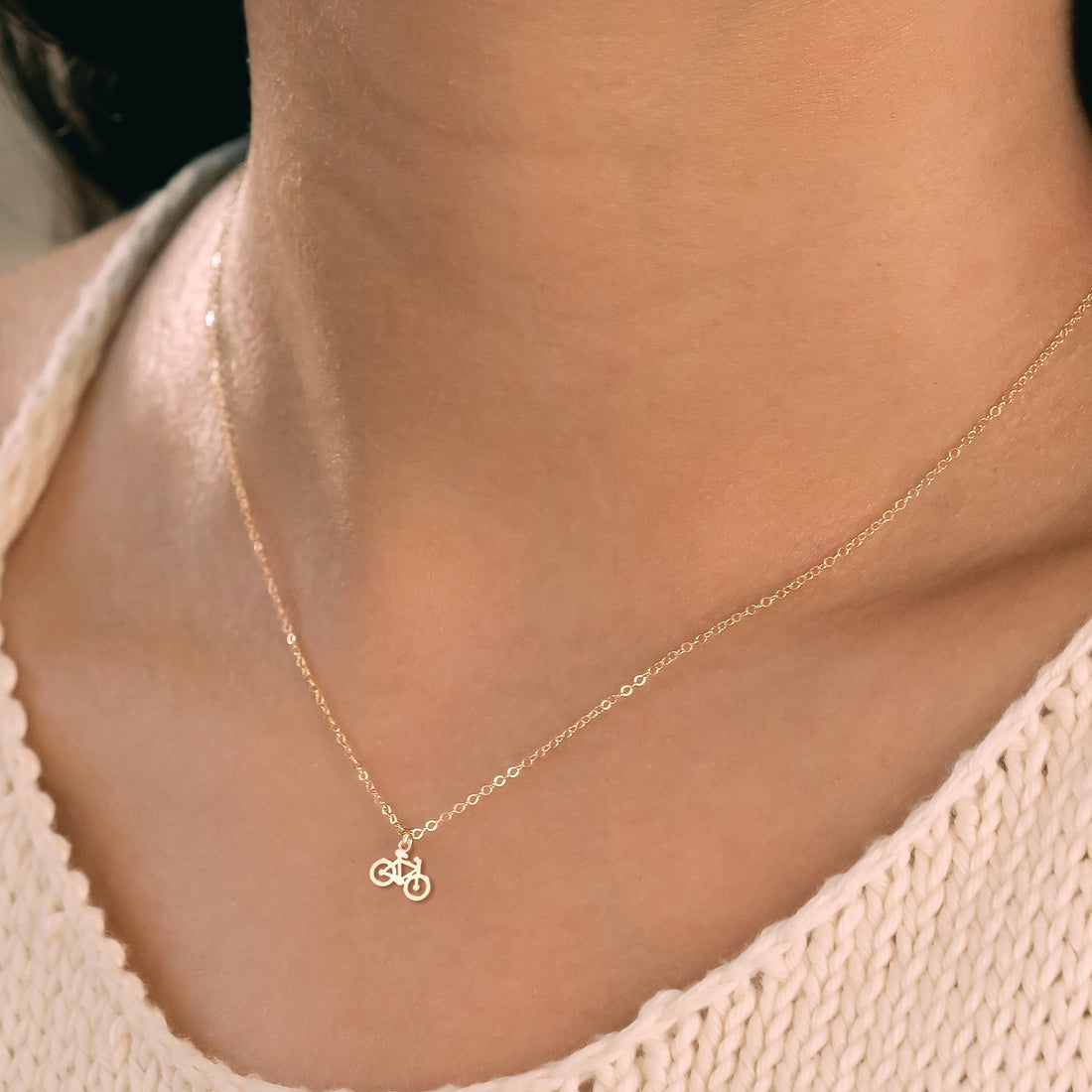 Bicycle Charm Necklace