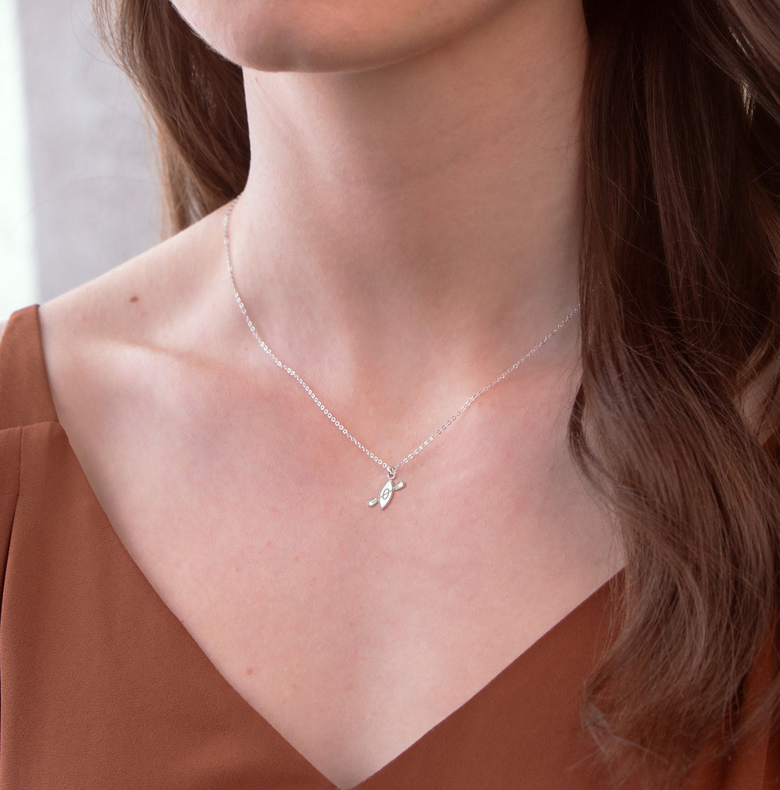 Kayak Charm Necklace