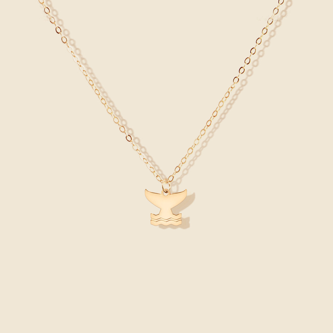 Whale Tail Pendant Necklace