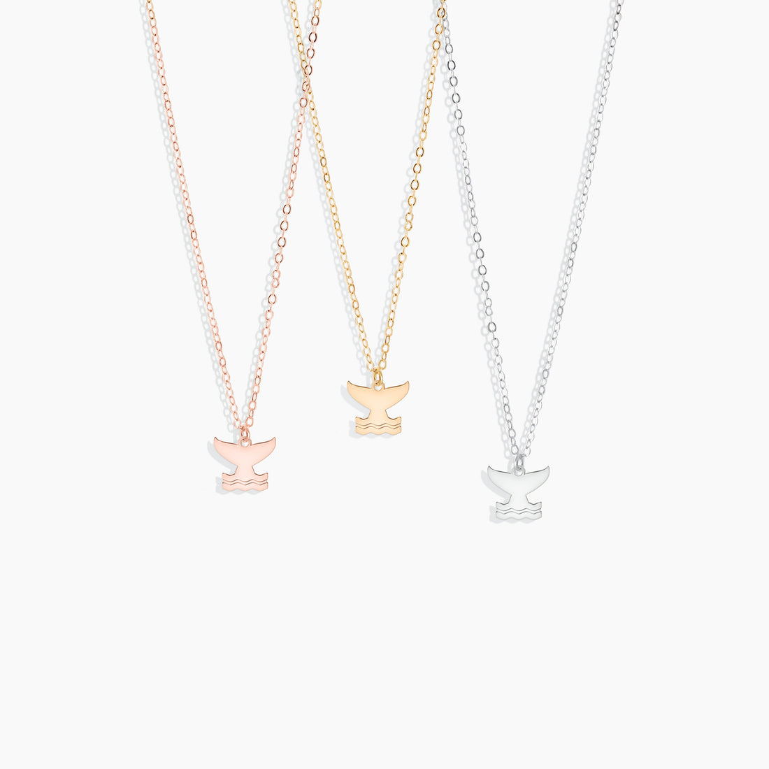 Whale Tail Pendant Necklace