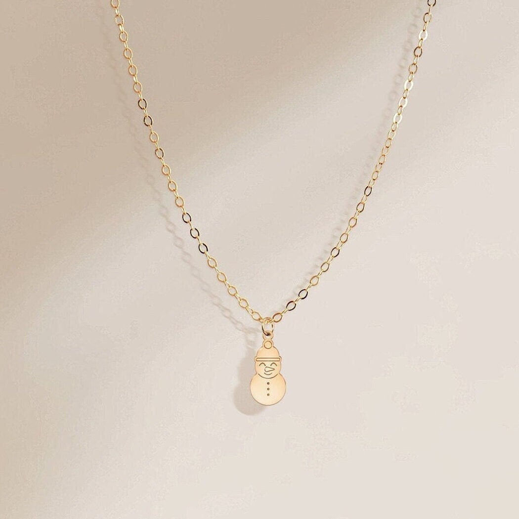 Snowman Pendant Necklace