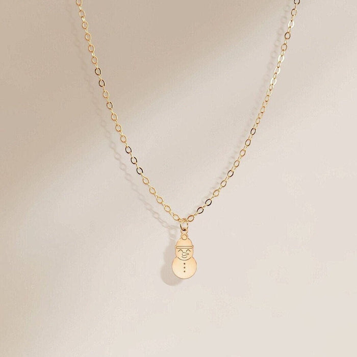 Snowman Pendant Necklace