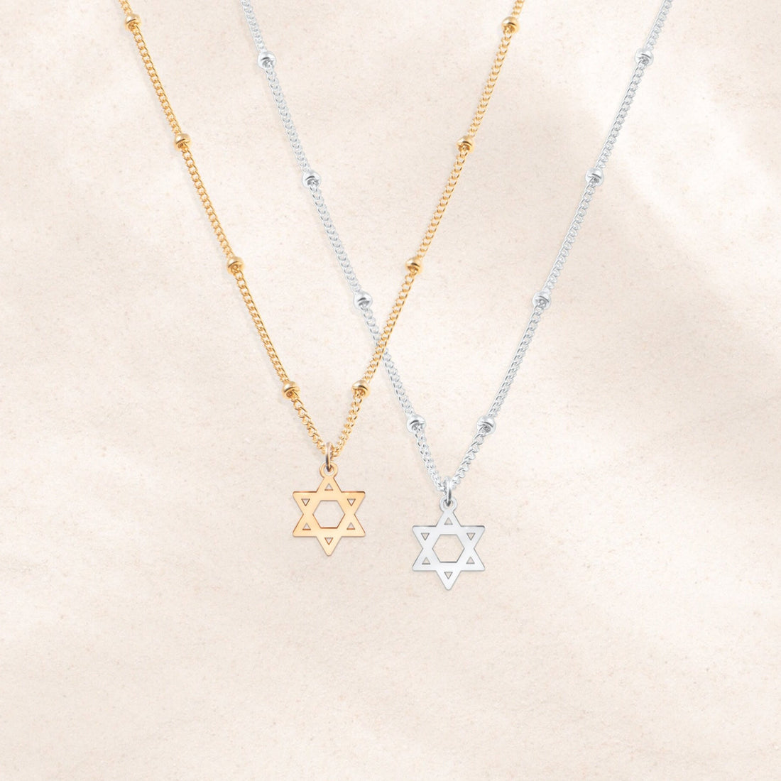 Star of David Charm Necklace