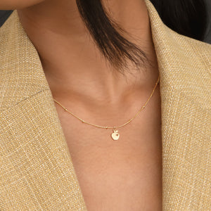 Apple Charm Beady Pendant Necklace