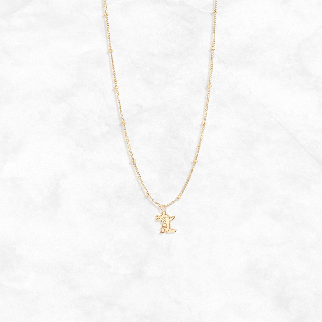 Adorable Alligator Beady Necklace